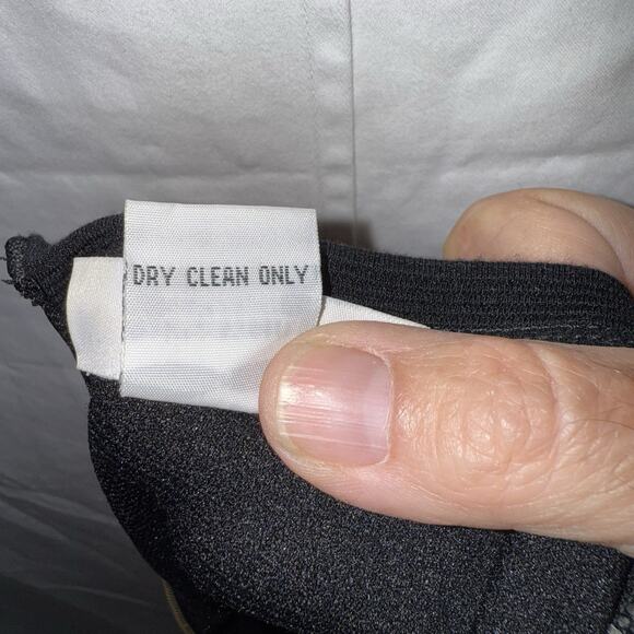 Barney’s New York Vintage LBD Zipper Back Cinch Waist Office To Evening Classic - Picture 5 of 9